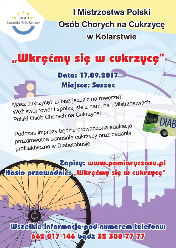 I Mistrzostwa Polski Osb Chorych na Cukrzyc w Kolarstwie